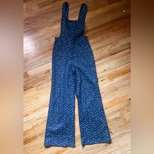 NWT Free People x Saint Geraldine Suggs Bib Overalls - Stars Denim